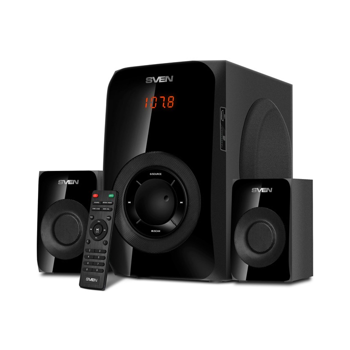 Колонки Sven MS-2020 2.1 черный 55Вт BT