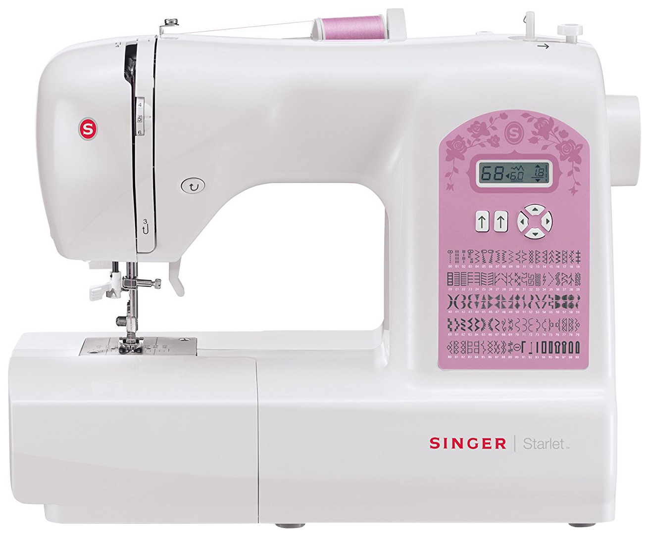 Швейная машина Singer Starlet 6699, белый/розовый