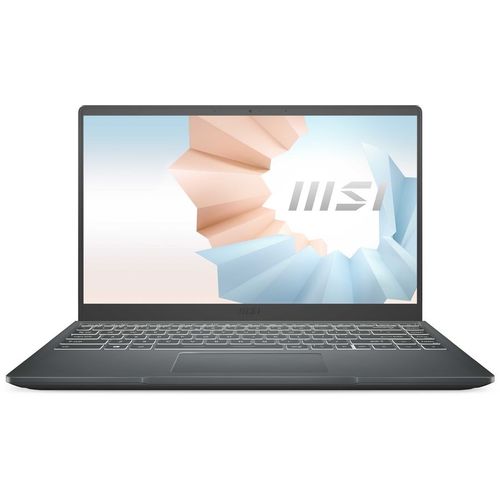 Ноутбук MSI Modern 14 B11MOU-1238RU Core i5 1155G7 16Gb SSD512Gb Intel Iris Xe graphics 14" IPS FHD (1920x1080) Windows 11 Professional dk.grey WiFi B
