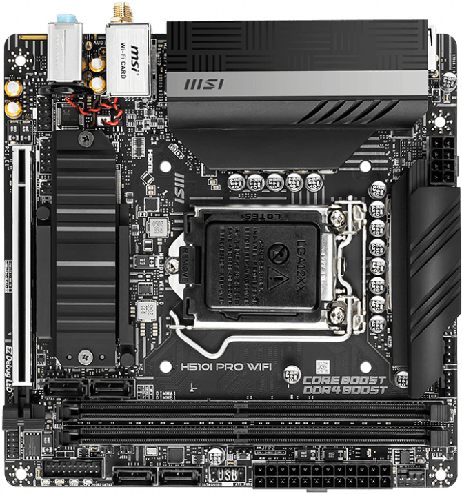 Материнская плата H510 S1200 MITX H510I PRO WIFI MSI