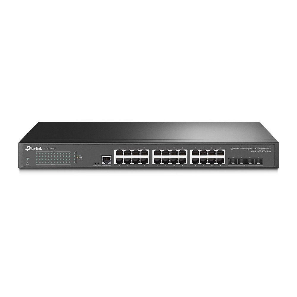 TP-Link TL-SG3428X JetStream 24-портовый гигабитный управляемый коммутатор уровня 2+ с 4 SFP+ слотами 10GE