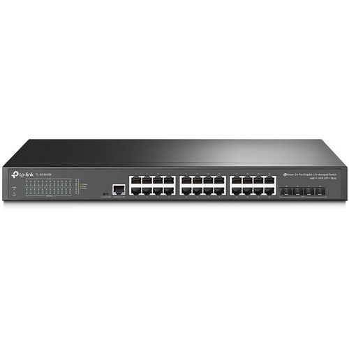 TP-Link TL-SG3428X JetStream 24-портовый гигабитный управляемый коммутатор уровня 2+ с 4 SFP+ слотами 10GE