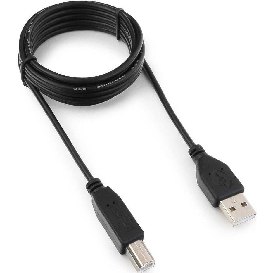 Кабель USB2.0 Am-Bm Гарнизон - GCC-USB2-AMBM-1.8M чёрный