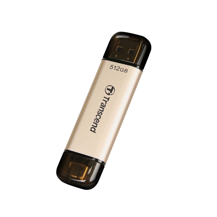 USB Накопитель Transcend 512GB JETFLASH USB3.2, TLC, High Speed, Type-C и Type A (420/400 МБ/с)