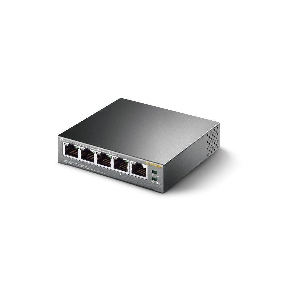 Коммутатор TP-Link TL-SF1005P 5x100Mb 4PoE 58W неуправляемый