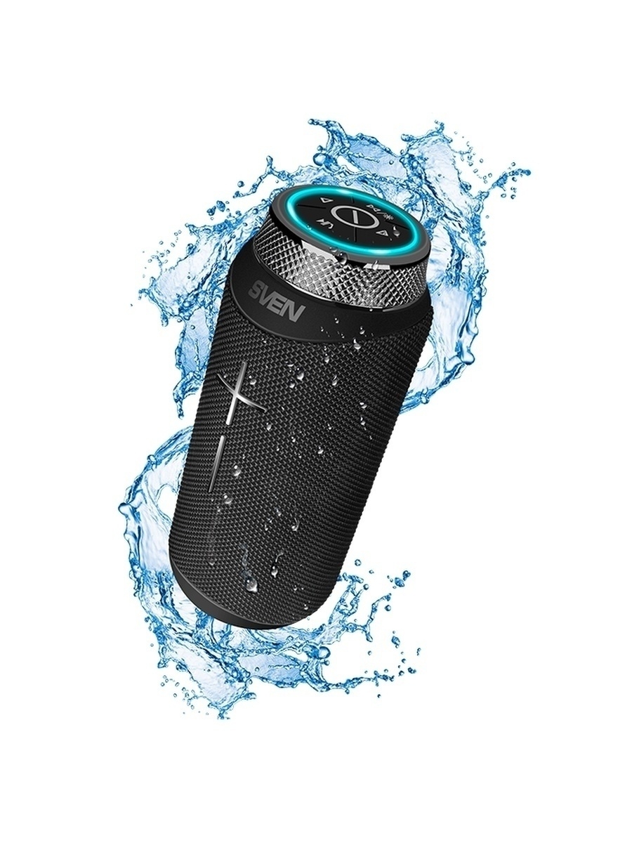 Колонка порт. Sven АС PS-280 черный 12W 2.0 BT 10м 2400mAh (SV-020521)