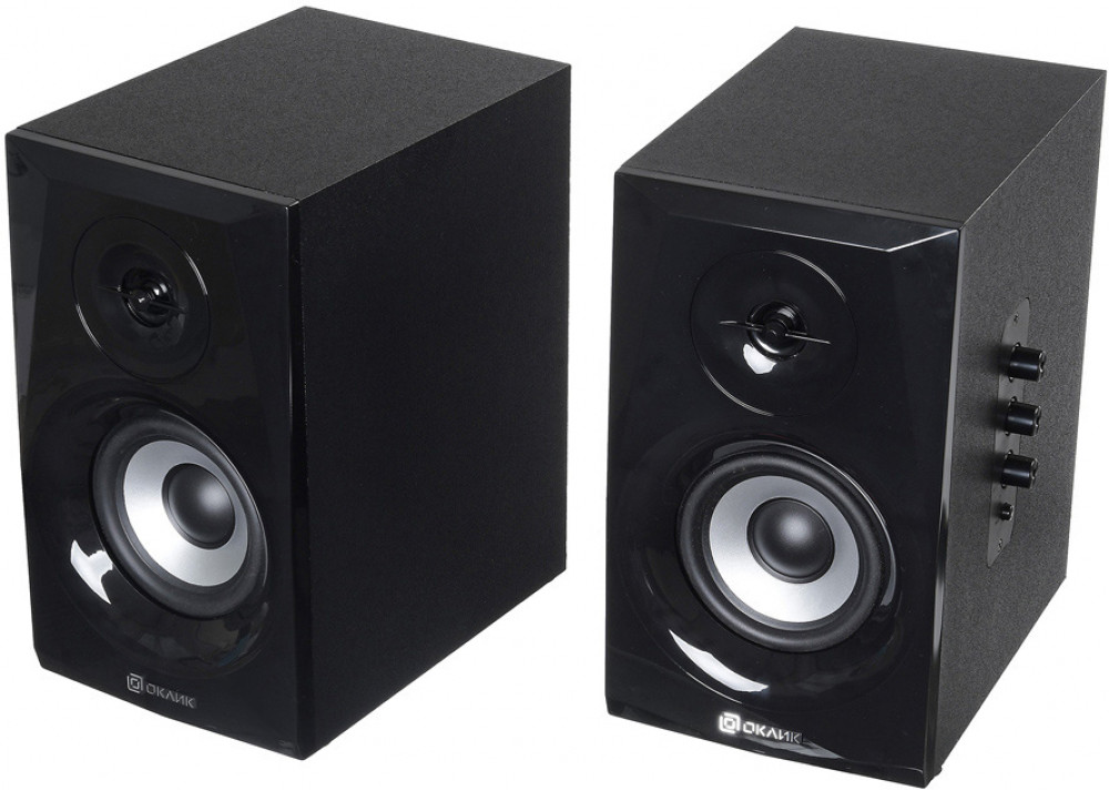 Колонки Оклик OK-166 BT 2.0 черный 40Вт BT