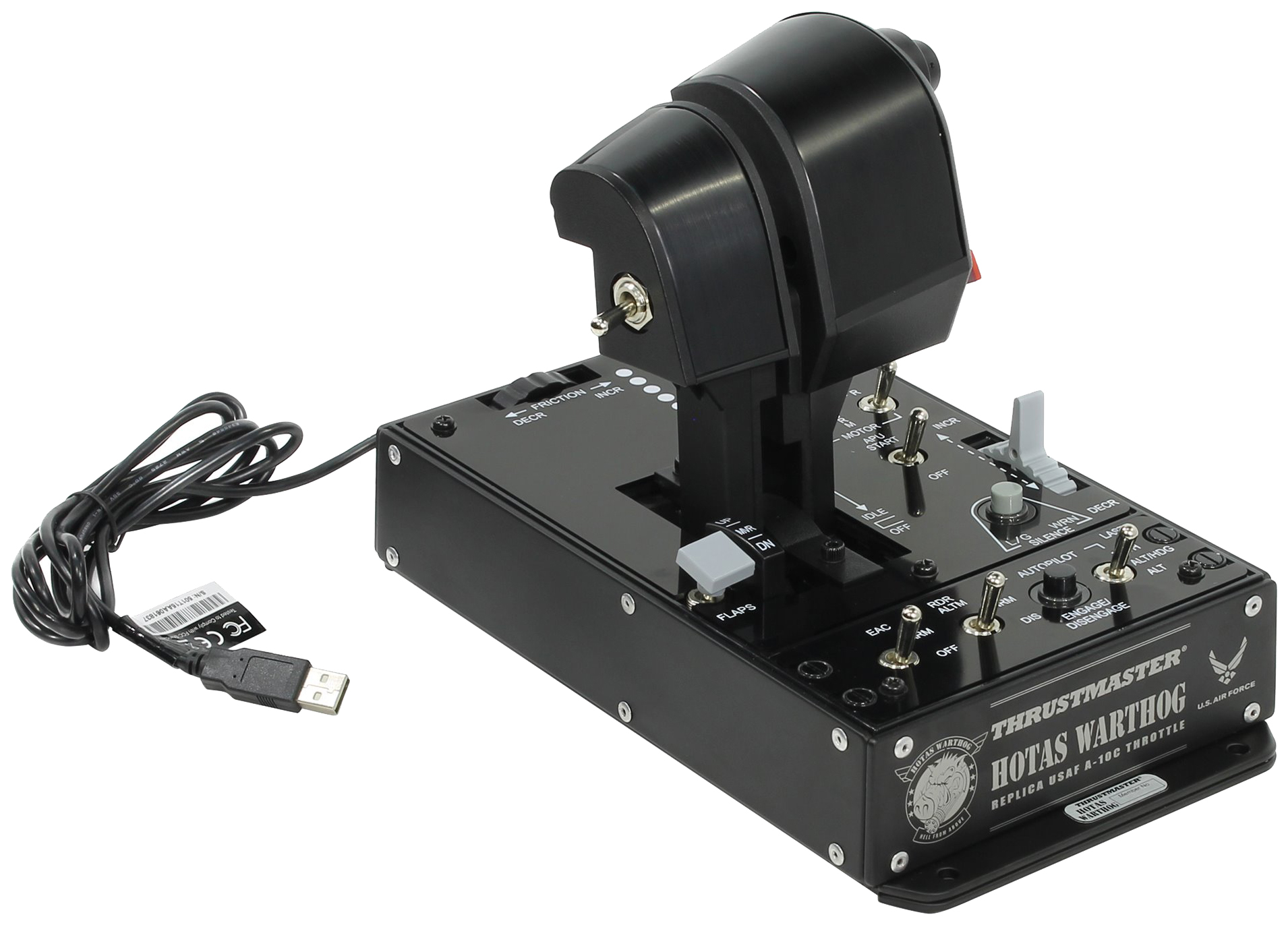 Джойстик ThrustMaster Warthog Dual Throttle черный USB обратная связь