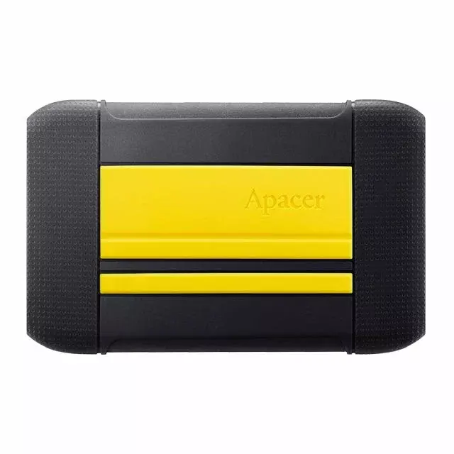 2.5" Внешний HDD 1TB Apacer AC633 AP1TBAC633Y-1 USB 3.2 Gen 1, Military-Grade Shockproof, желтый