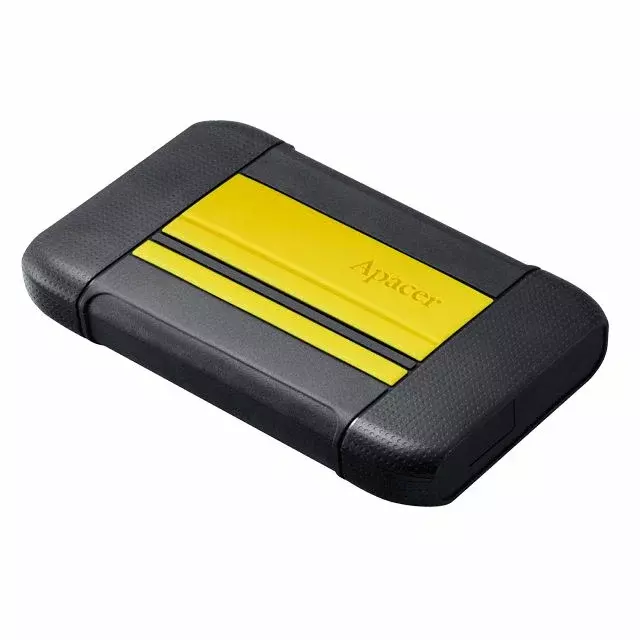 2.5" Внешний HDD 1TB Apacer AC633 AP1TBAC633Y-1 USB 3.2 Gen 1, Military-Grade Shockproof, желтый