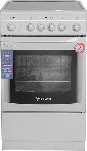 Плита Электрическая De Luxe 506004.03эс белый стеклокерамика