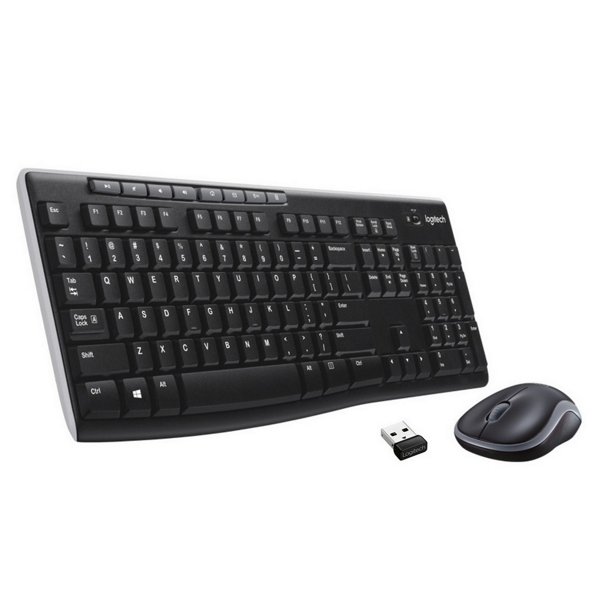 Клавиатура + мышь Logitech MK270 клав:черный мышь:черный USB беспроводная Multimedia