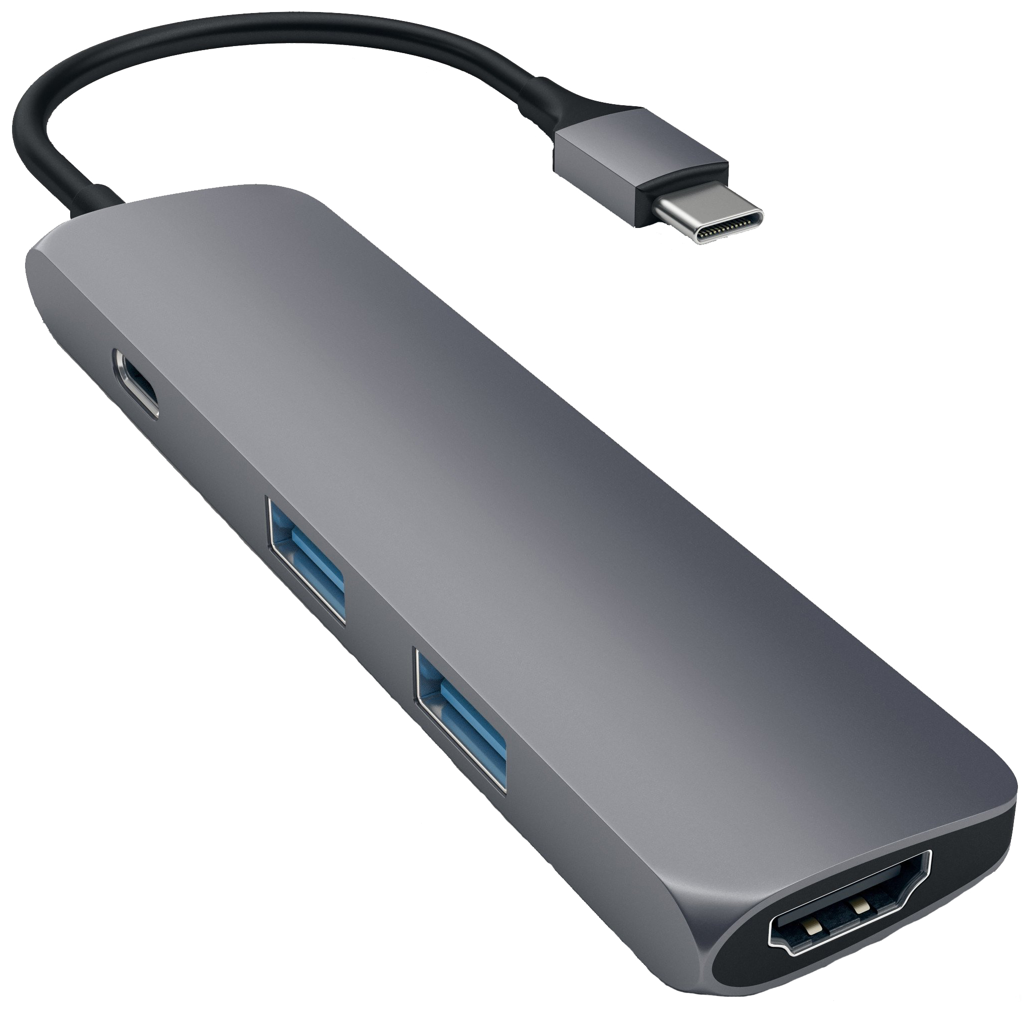 USB адаптер Satechi Slim Aluminum Type-C Multi-Port (ST-CMAM)