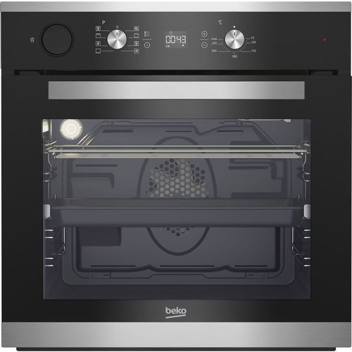 Электрический духовой шкаф Beko BIS23301BC [71 л, оч. паром, гриль, конв., сенсор, ст.-3, дисплей, черный, серебристый]