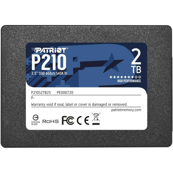 SSD диск PATRIOT P210 2ТБ (P210S2TB25)