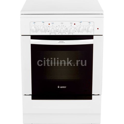 Плита Электрическая Gefest ЭП Н Д 6140-02 белый эмаль (металлическая крышка)