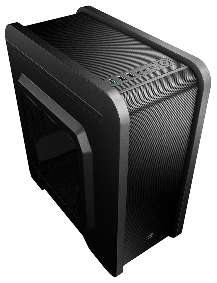 Корпус Aerocool Qs-240, mATX, без БП, 1 x USB 3.0, 2 x USB 2.0, съемный фильтр от пыли для БП