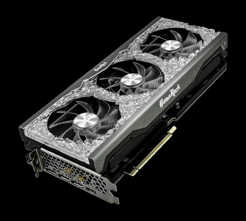 Видеокарта Palit PCI-E 4.0 PA-RTX3070TI GAMEROCK OC 8G NVIDIA GeForce RTX 3070TI 8192Mb