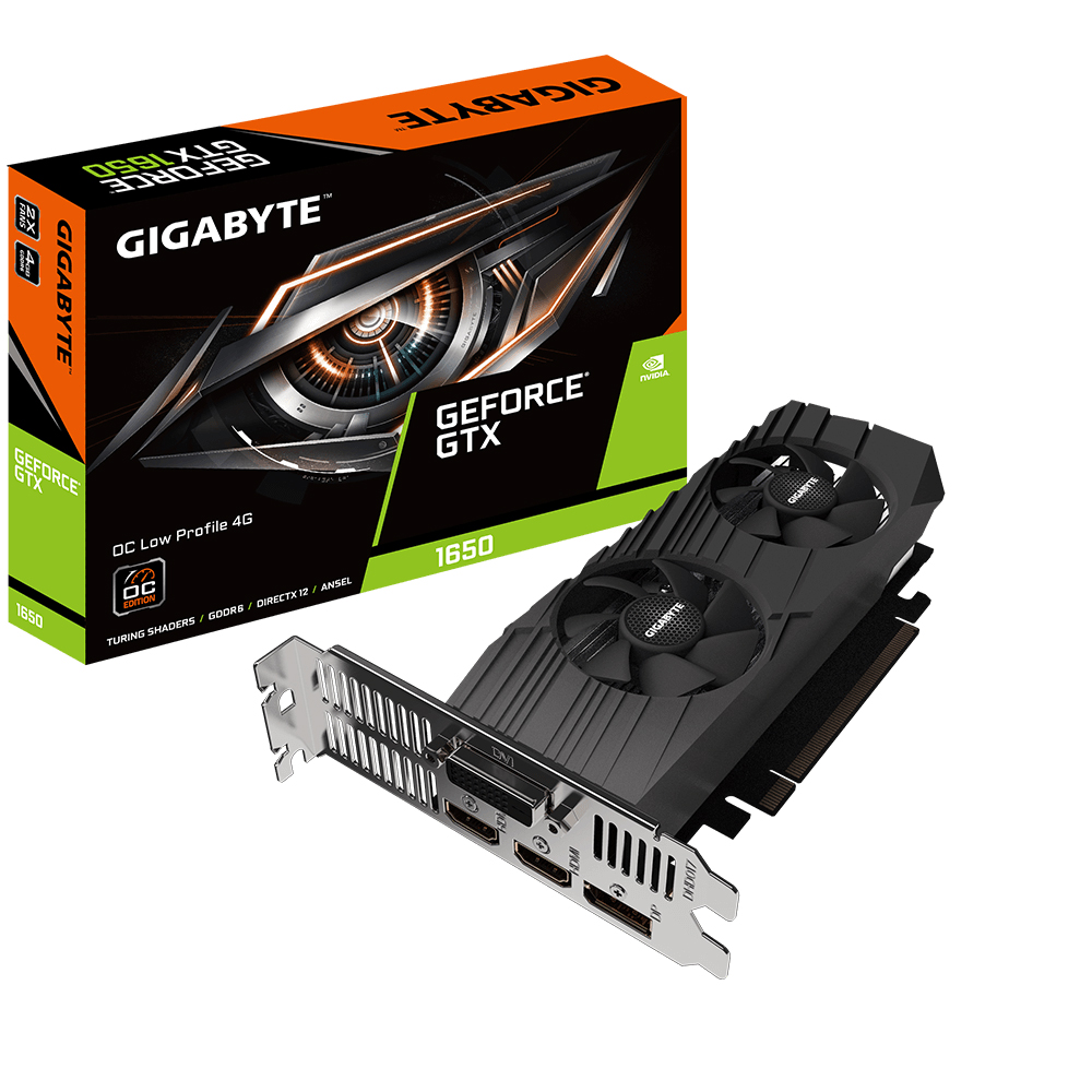 Видеокарта Gigabyte GEFORCE GTX 1650 4Gb GV-N1656OC-4GL