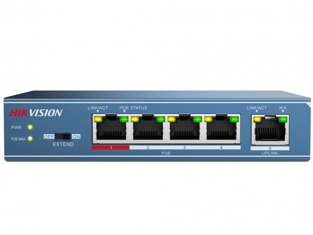 Коммутатор Hikvision DS-3E0105P-E(B)