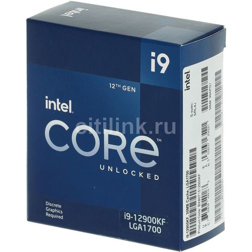 Процессор Intel Core i9-12900KF (3.20GHz/FCLGA1700/L3 30000Kb) BOX