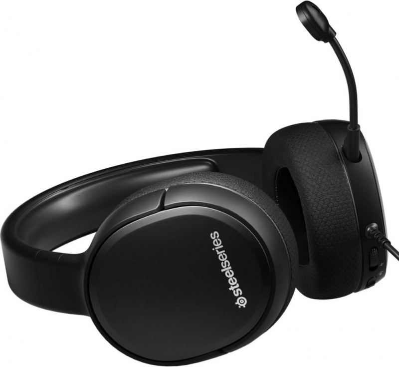 Наушники с микрофоном Steelseries Arctis 1 черный 3м мониторные оголовье (61427)