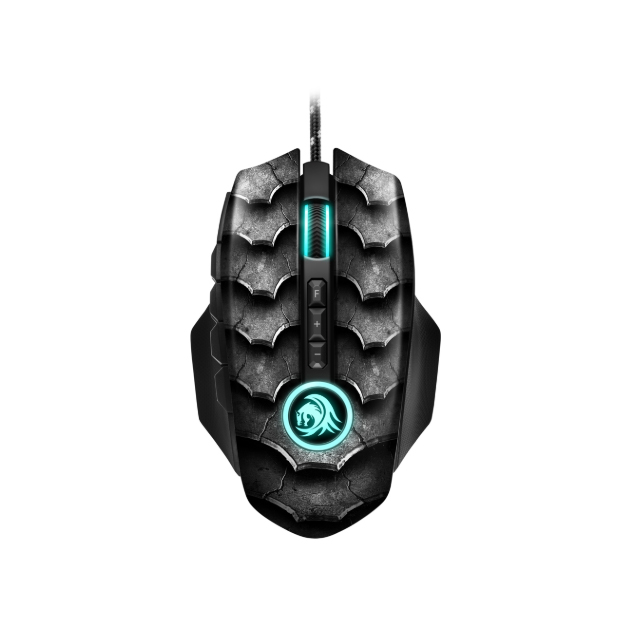 Sharkoon Drakonia II Black Игровая мышь (12 кнопок, 15000 dpi, USB, RGB подсветка)