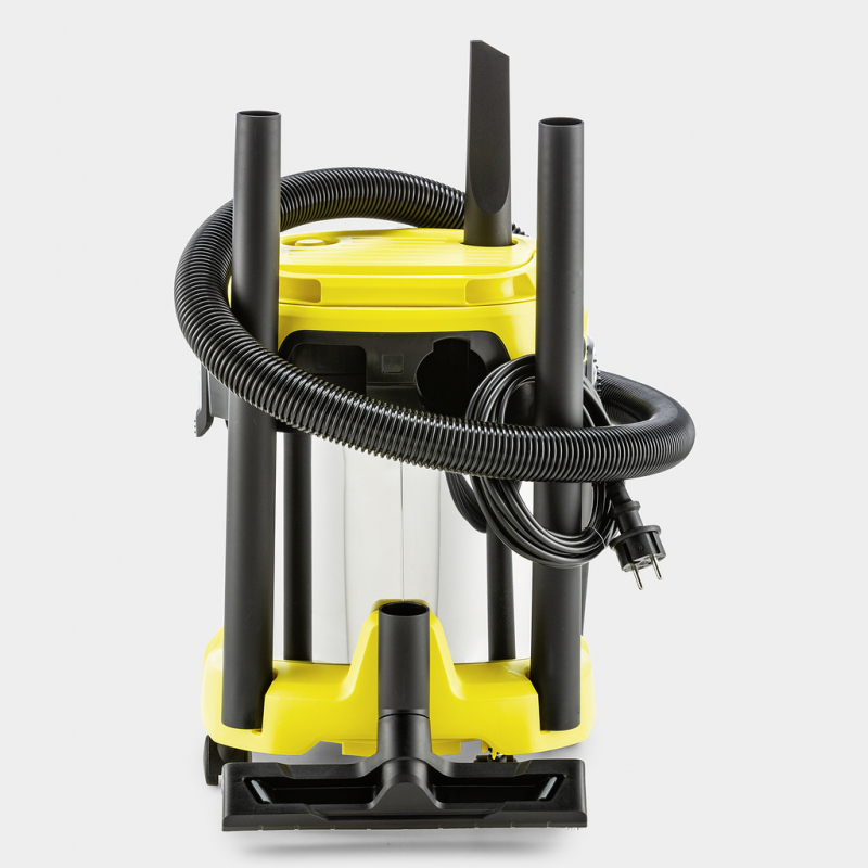 Строительный пылесос Karcher WD 2 Plus S V-15/4/18 1000Вт (уборка: сухая/сбор воды) желтый
