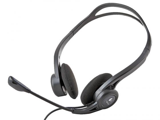 Гарнитура проводная Logitech Stereo Headset 960 USB 20 - 20000 Гц 981-000100