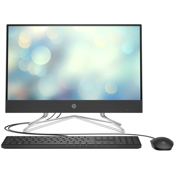 Моноблок HP 22-df0094ur [465K4EA] Black 21.5" {FHD Athlon 3050U/4Gb/256Gb SSD/DOS/k+m}