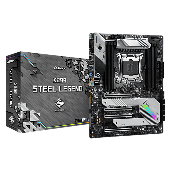 Материнская плата Asrock X299 STEEL LEGEND Soc-2066 Intel X299 8xDDR4 ATX AC`97 8ch(7.1) 2xGgE RAID