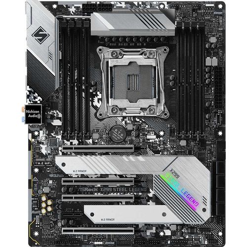 Материнская плата Asrock X299 STEEL LEGEND Soc-2066 Intel X299 8xDDR4 ATX AC`97 8ch(7.1) 2xGgE RAID