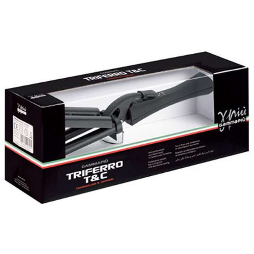 Щипцы Gamma Piu Triferro T&C HI-NA1100/2 45Вт макс.темп.:200С покрытие:керамико-турмалиновое черный