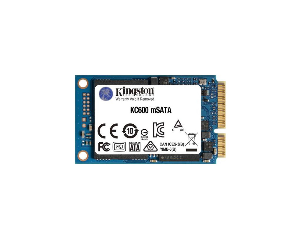 Твердотельный накопитель Kingston SSD KC600, 256GB, mSATA, SATA3