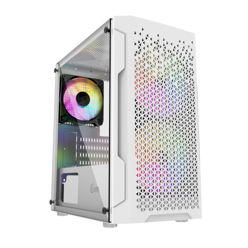 Корпус Powercase Mistral Micro Z3W Mesh LED Minitower White CMIMZW-L3