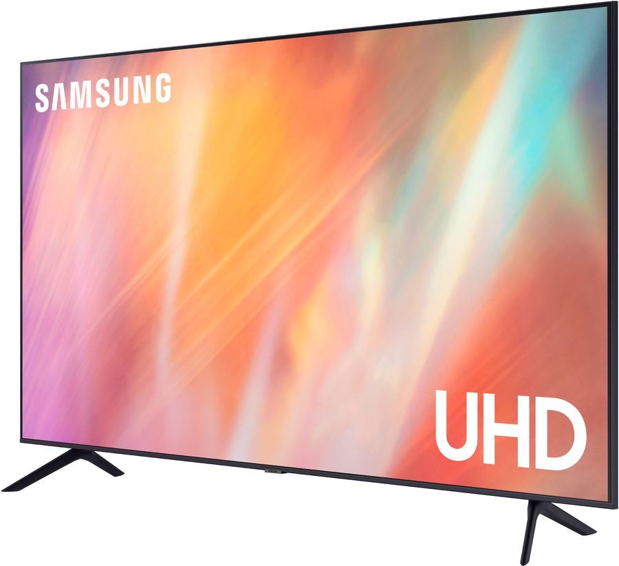 55" Телевизор Samsung UE55AU7100UXCE, 4K Ultra HD, титан, SMART TV, Tizen OS