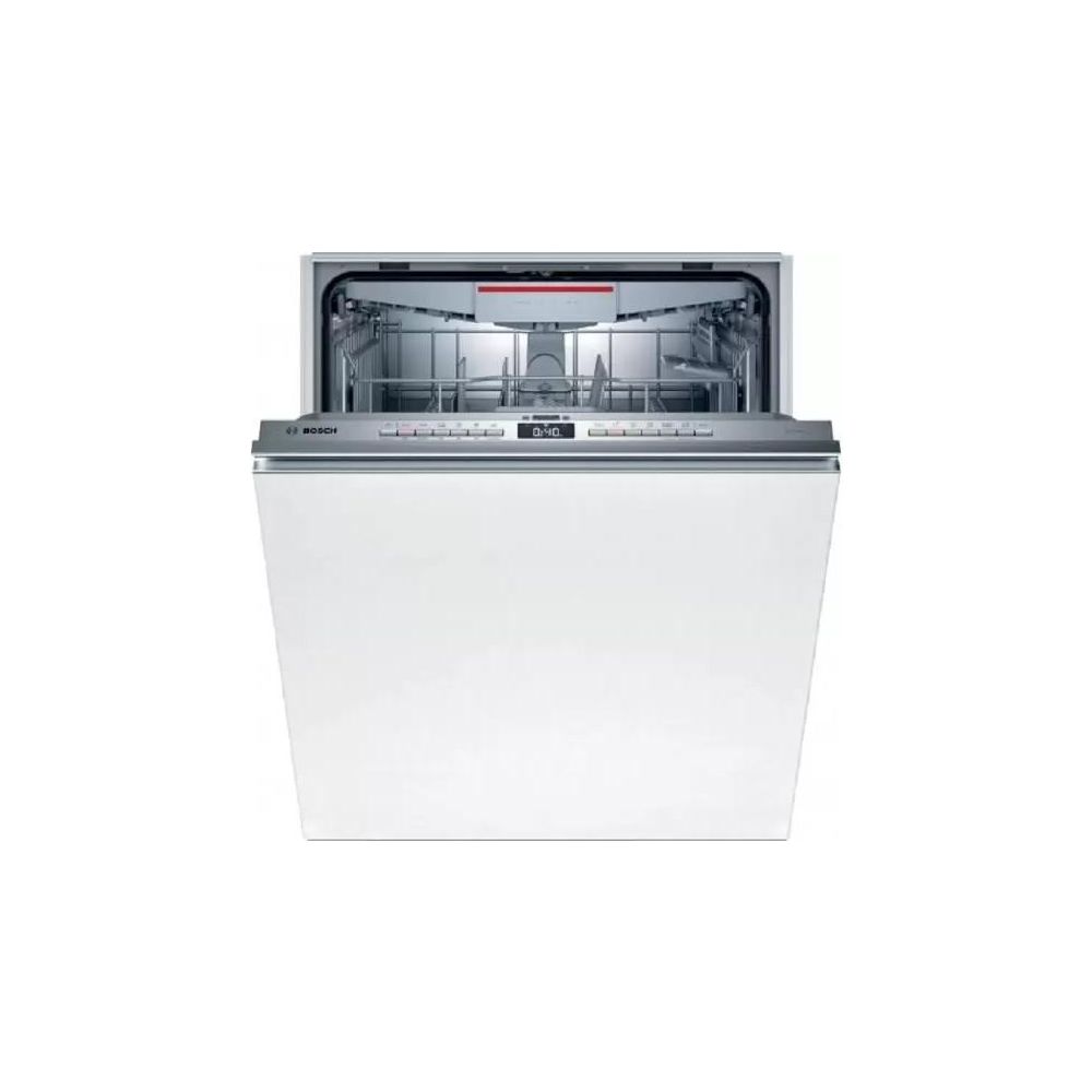 Встраиваемая посудомоечная машина Bosch SMV4HVX31E [60 см, 13, пр.-6, полная (корпус+шланг), дисплей, теплообм., луч на полу, серебристый]