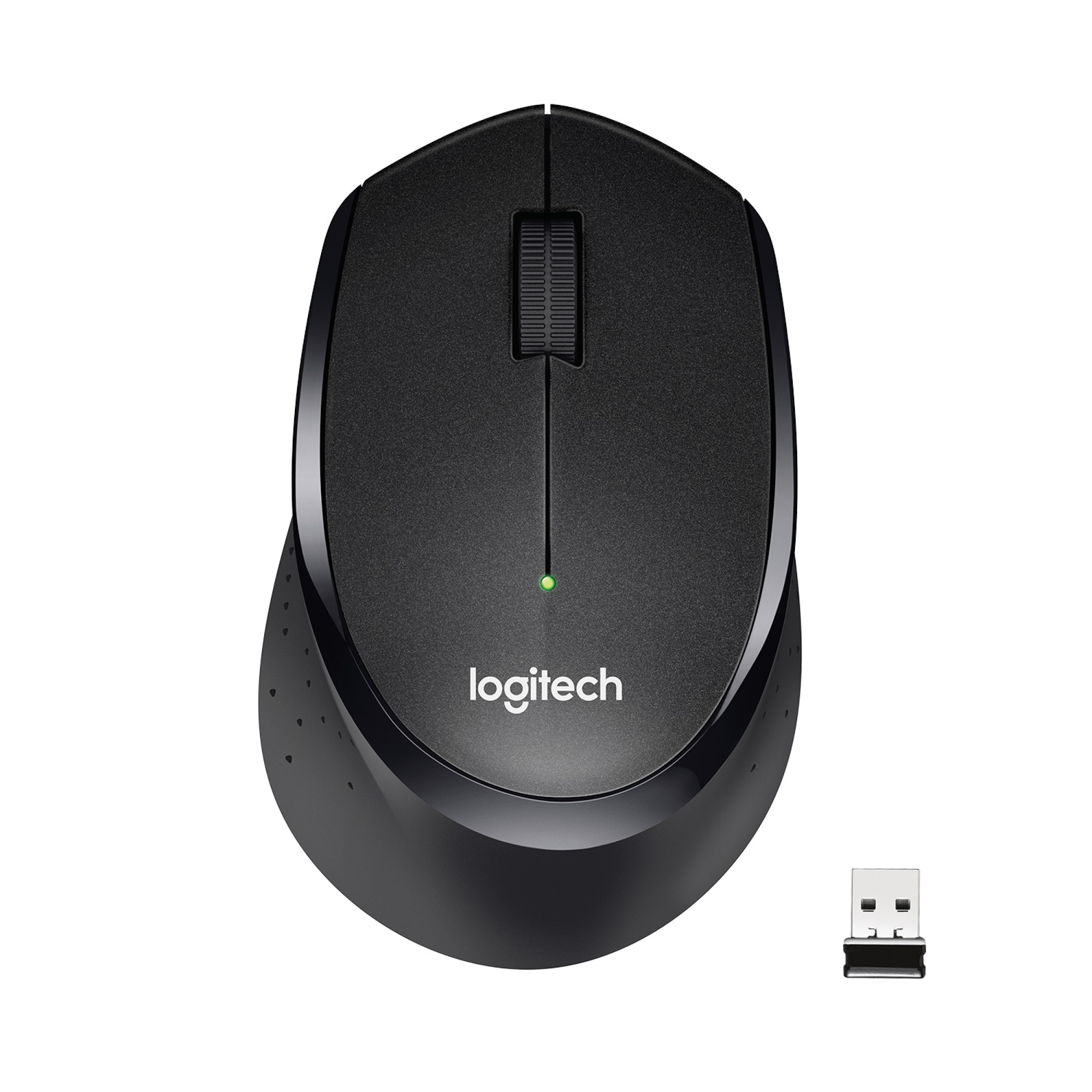 Мышь Logitech M330 Silent Plus черный оптическая (1000dpi) silent беспроводная USB (2but)