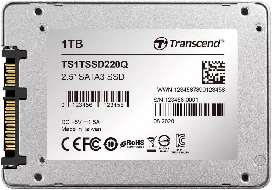 Внешний SSD 2.5" Transcend 2.0Tb SSD220Q