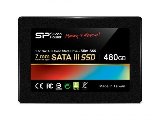Silicon Power SSD 480Gb S55 SP480GBSS3S55S25 {SATA3.0, 7mm}