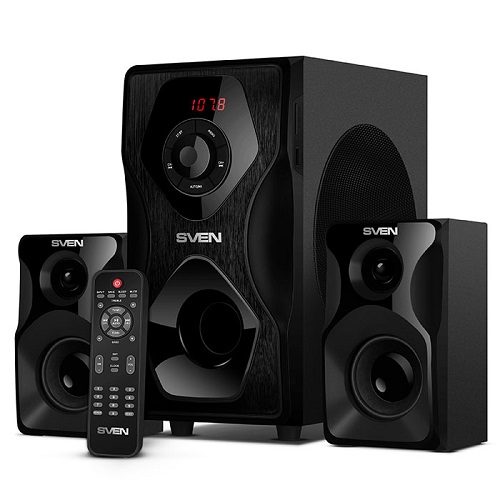 SVEN MS-2055, чёрный, акустическая система 2.1, мощность (RMS):30Вт + 2x12.5 Вт