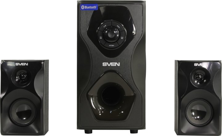 SVEN MS-2055, чёрный, акустическая система 2.1, мощность (RMS):30Вт + 2x12.5 Вт