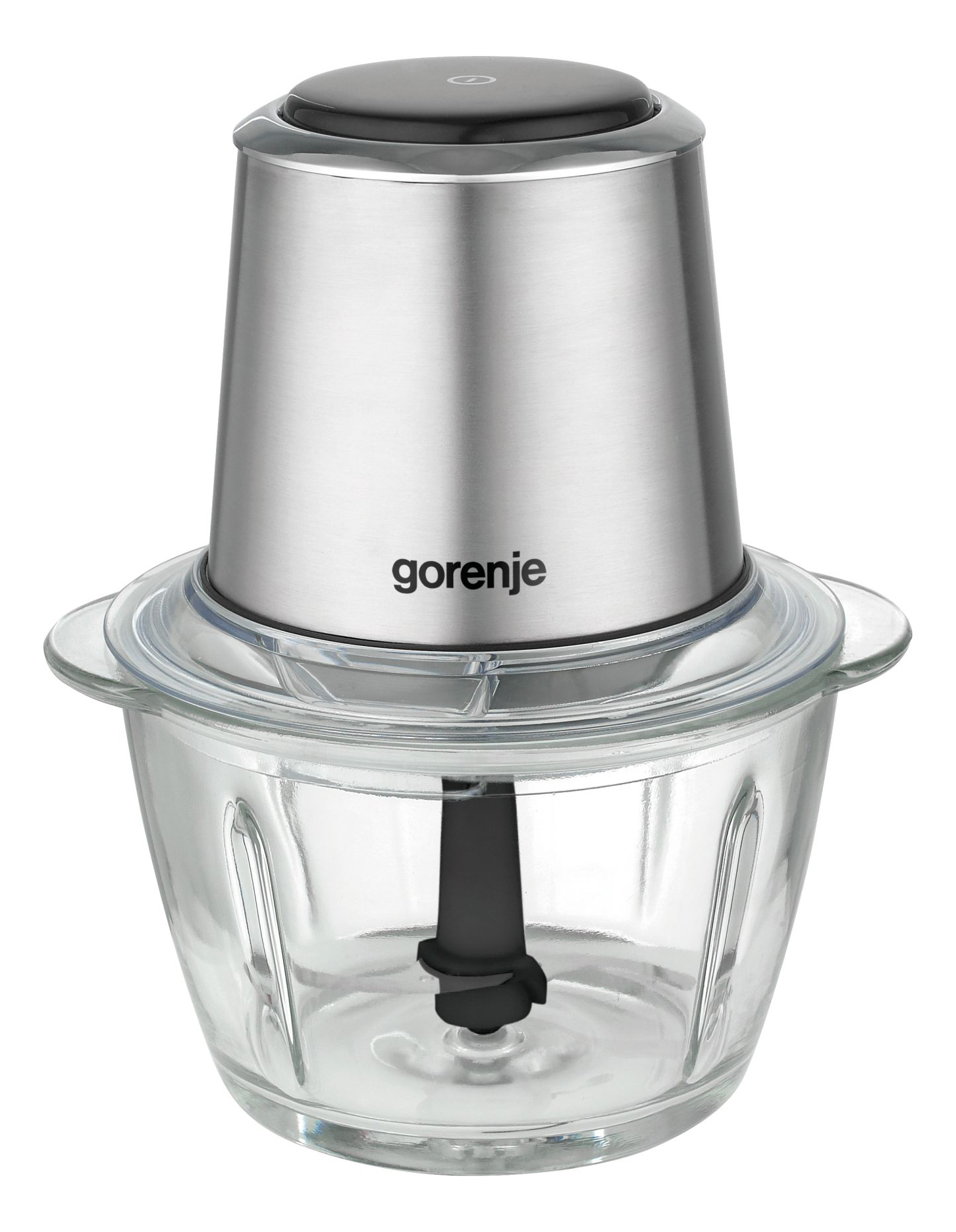 Измельчитель электрический Gorenje S450E 1.25л. 450Вт серебристый/черный