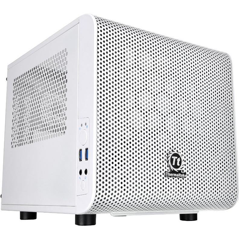 Корпус Thermaltake Core V1 Snow белый без БП miniITX 1x200mm 2xUSB3.0 audio bott PSU