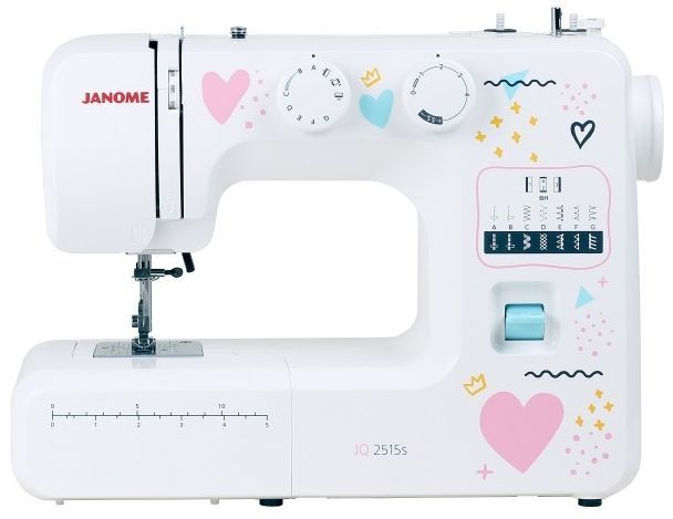 Швейная машина Janome JQ 2515S [электромеханическая, челнок - вертикальный качающийся, швейных операций - 15, петля - полуавтомат]
