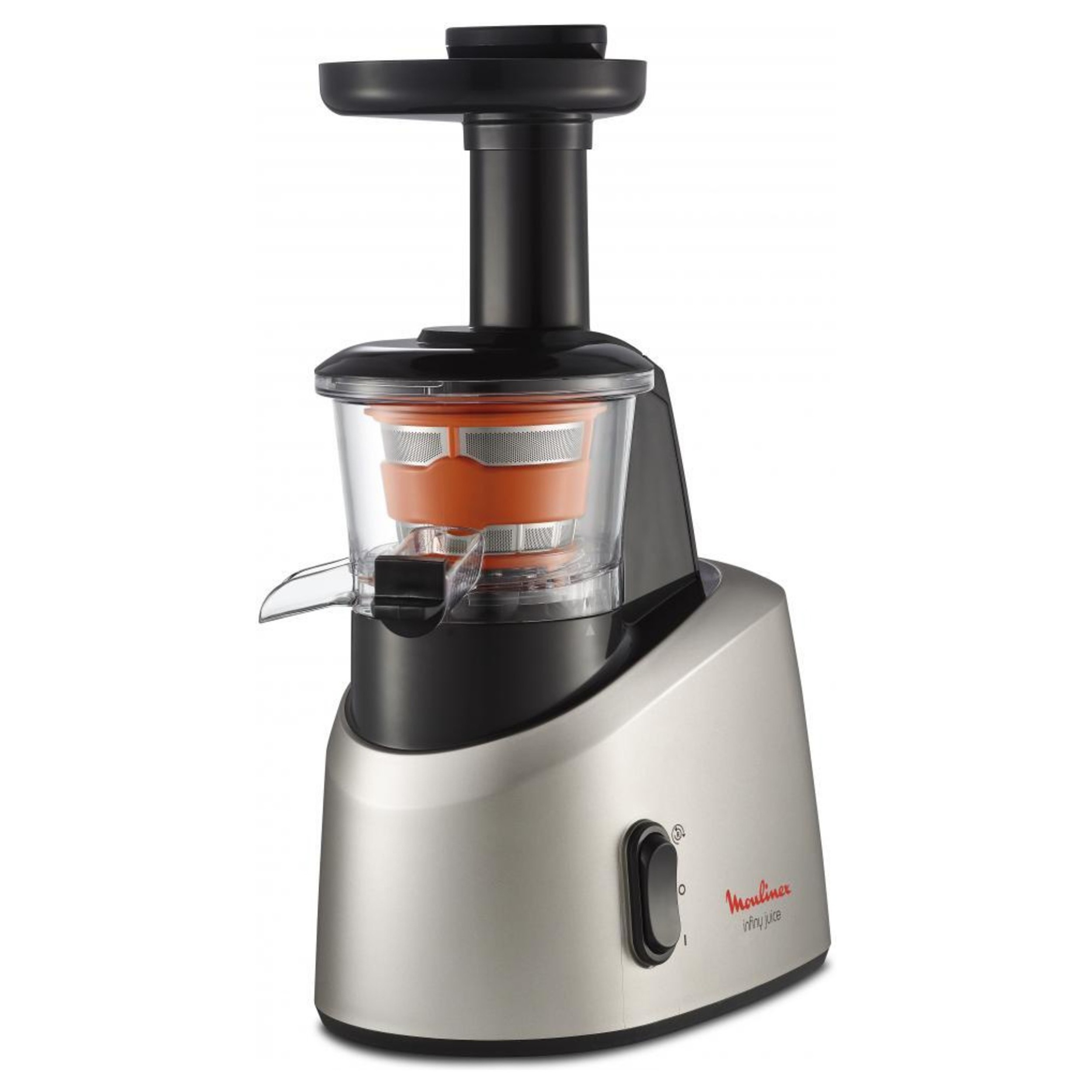 Соковыжималка шнековая Moulinex ZU255B10 200Вт рез.сок.:800мл. серебристый