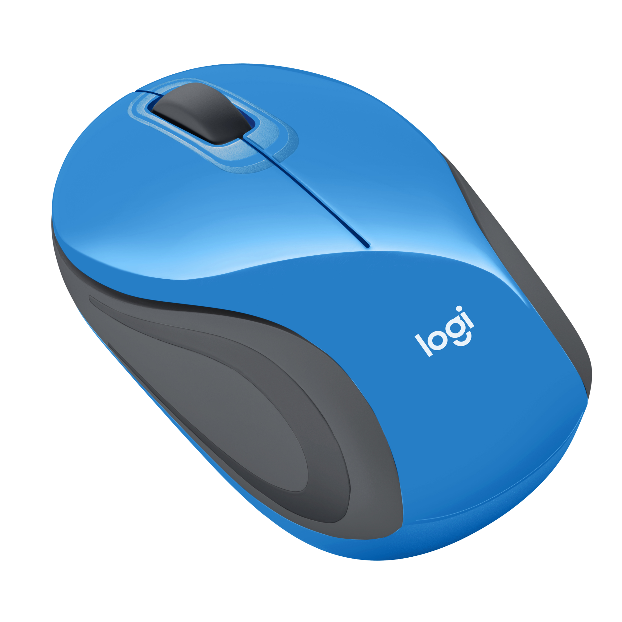 Мышь Logitech M187 голубой/белый оптическая (1000dpi) беспроводная USB для ноутбука (3but)