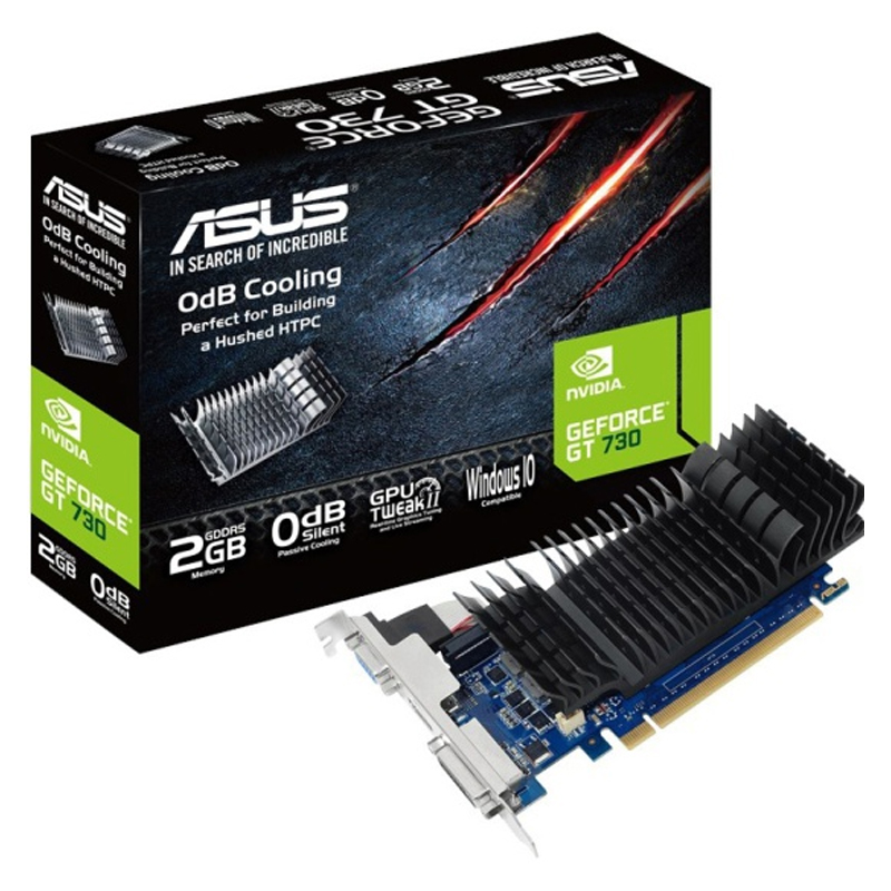 Видеокарта ASUS GT730-SL-2GD5-BRK-E//GT730 VGA DVI HDMI 2GD5;
