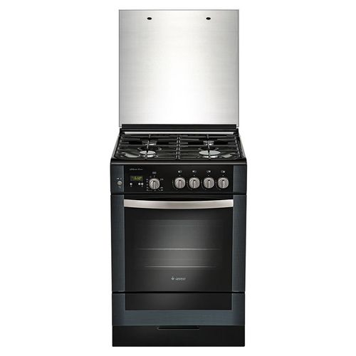 Плита Газовая Gefest ПГ 6300-03 0046 черный (стеклянная крышка) реш.чугун