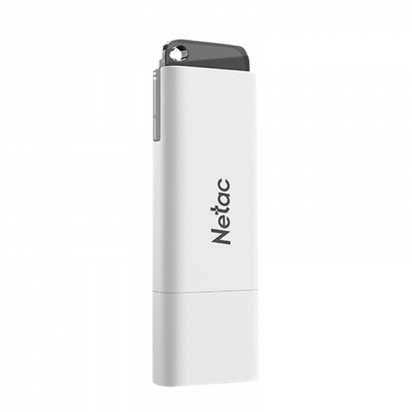 Флеш Диск Netac U185 256Gb <NT03U185N-256G-30WH>, USB3.0, с колпачком, пластиковая белая